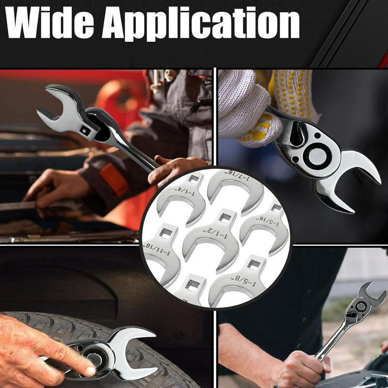 BowLift | 14-Piece 1/2” Drive Jumbo Crowfoot Wrench Set for Mechanical Maintenance or Repairs