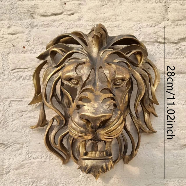BowLift | RegalRoar Lion - Lion Head Wall Sculpture