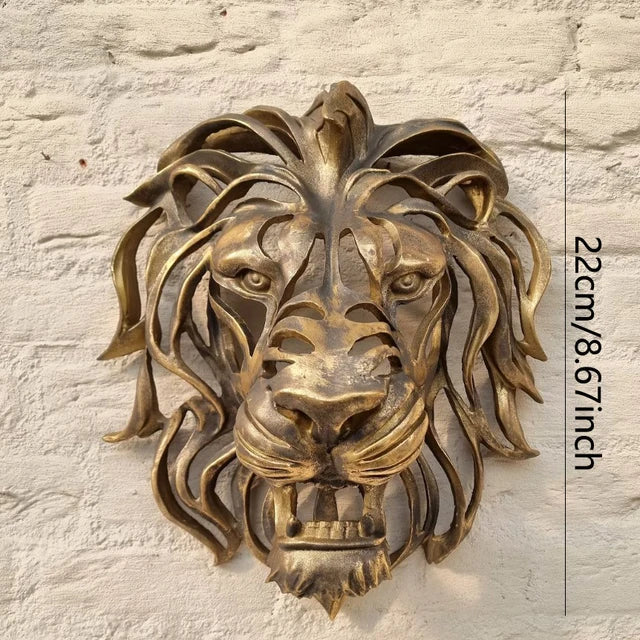 BowLift | RegalRoar Lion - Lion Head Wall Sculpture