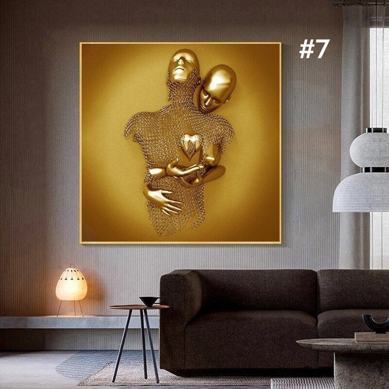 BowLift | Figure statue of metal Art Wall decoration