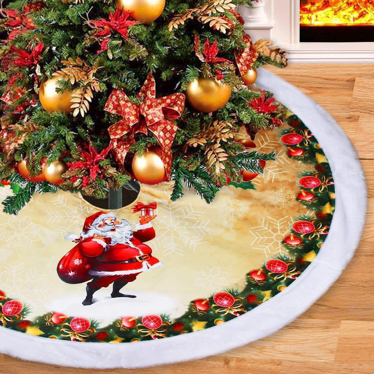 BowLift | Christmas Tree Bottom Decoration Tree Skirt 98cm Flannel Old Man Tree
