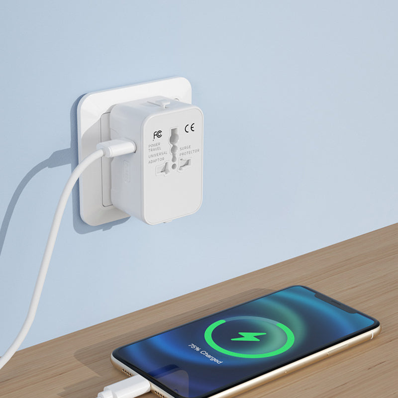 BowLift | Universal Travel Adapter with Dual USB Ports