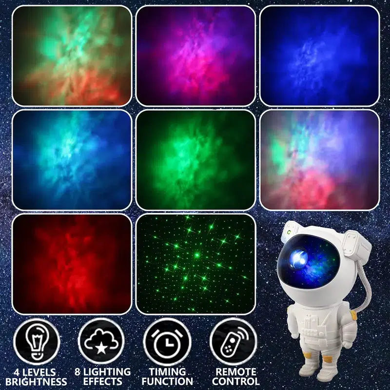 BowLift | Astronaut Galaxy Projector Multiple Modes Galaxy Night Light with Remote Control