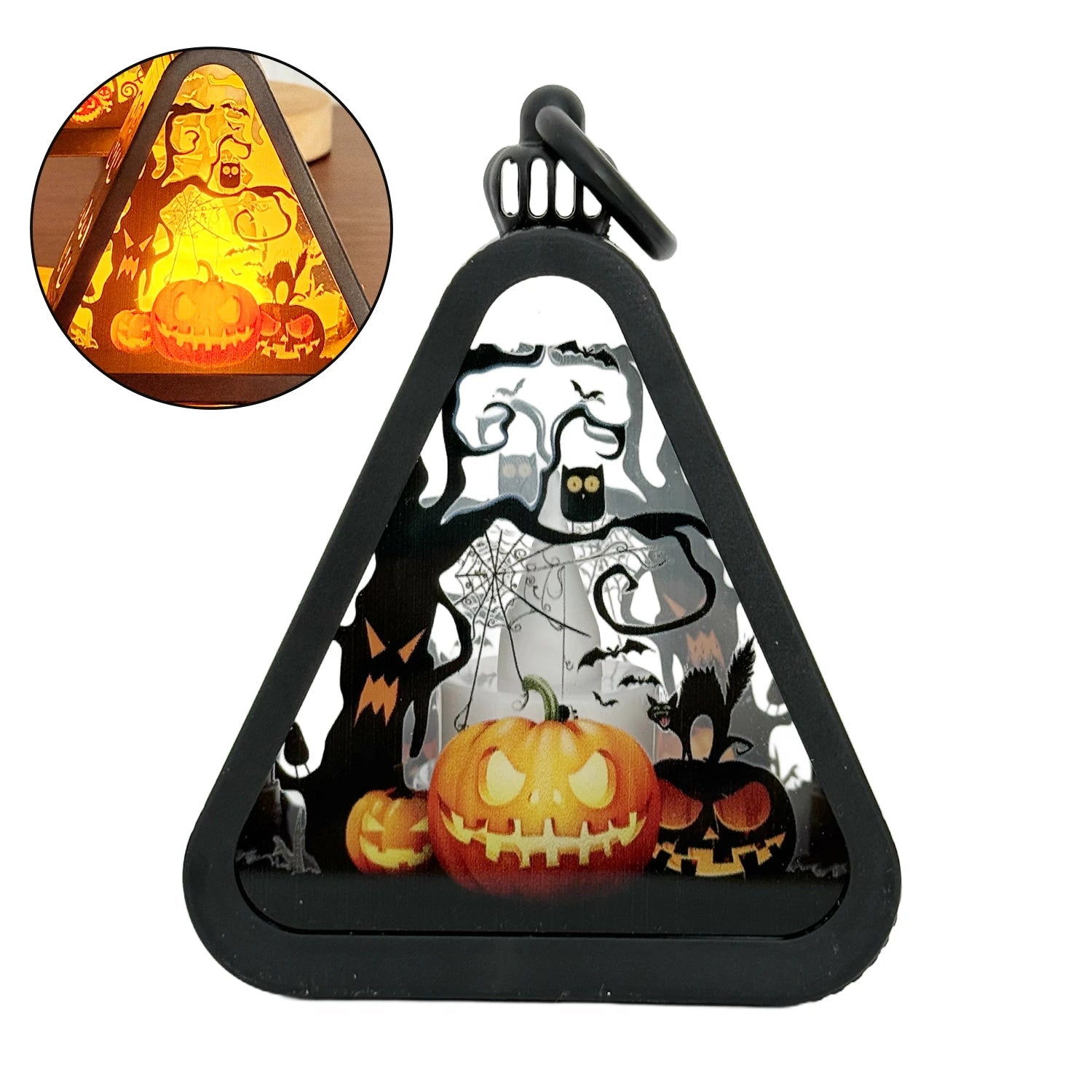 BowLift | Halloween Decor Triangle Table Lamp