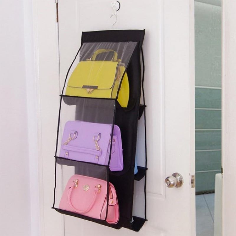BowLift | Double-Sided Hanging Storage Bag – Six-Layer Organizer for Handbags