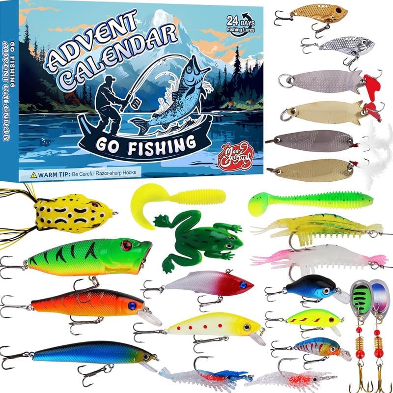 BowLift | 24 Days Christmas Countdown Fish Tackle Set