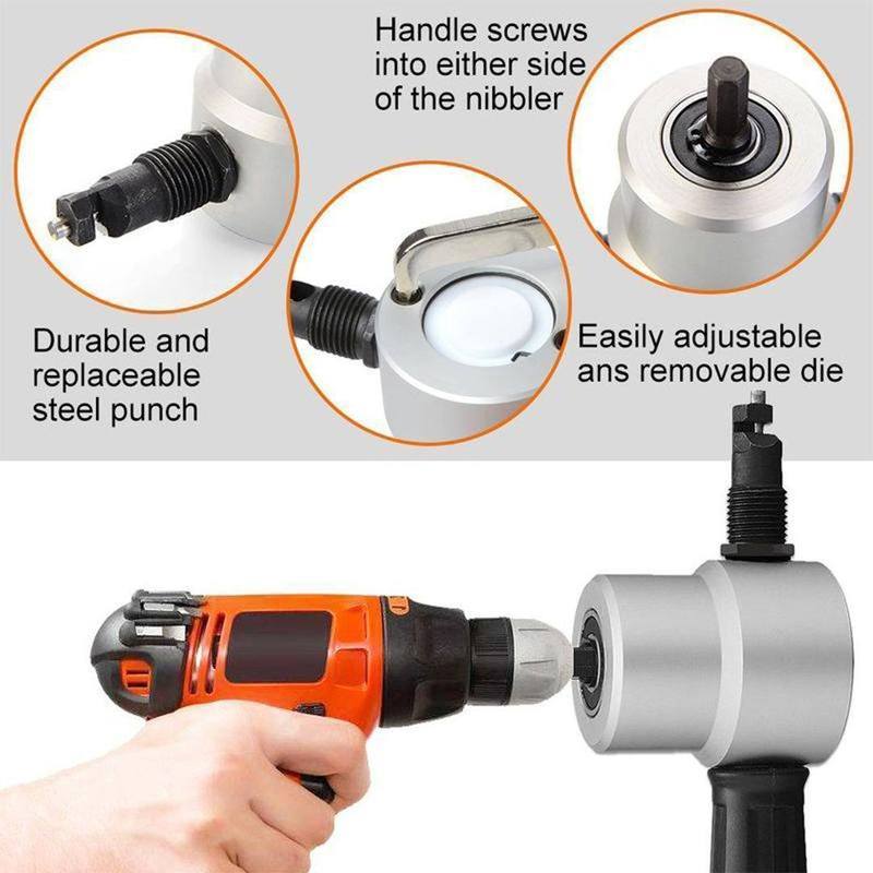 BowLift | Cutter Drill Attachment Double Head Metal Sheet