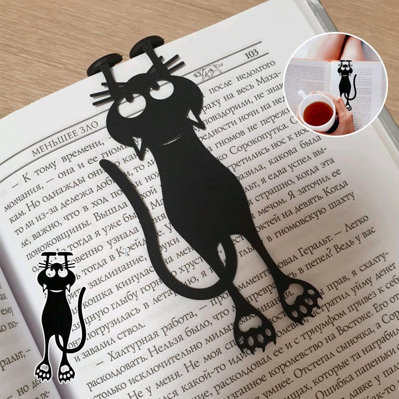 BowLift | Curious Cat Bookmark- Locate Reading Progress With Cute Cat Paws