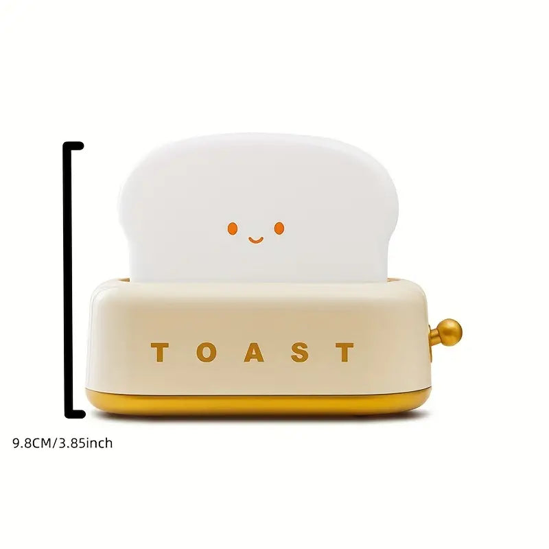 BowLift | Shaded Nightstand Lamp – Kawaii Toast LED Lamp for Cozy Lighting