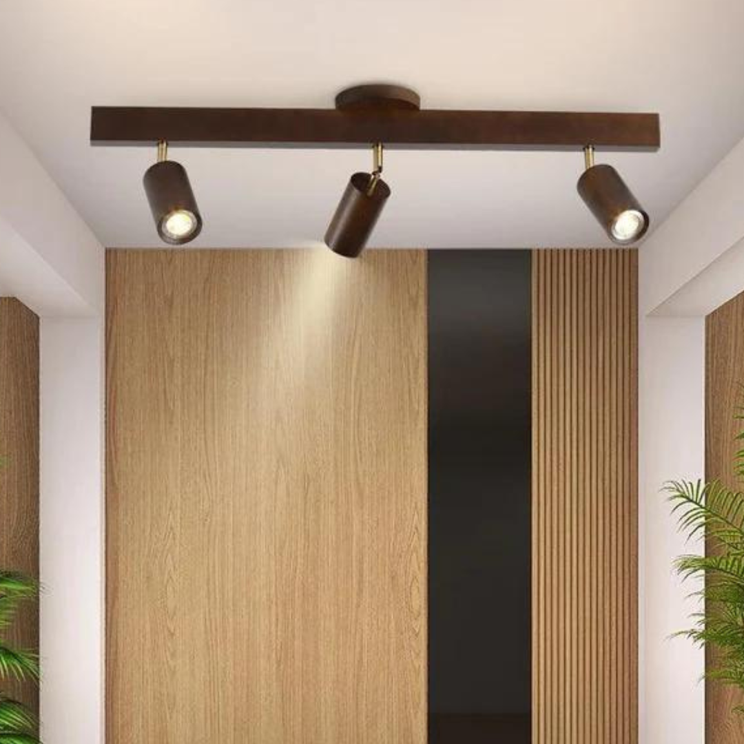 BowLift | Adjustable Wooden Ceiling Spotlight - EcoLux