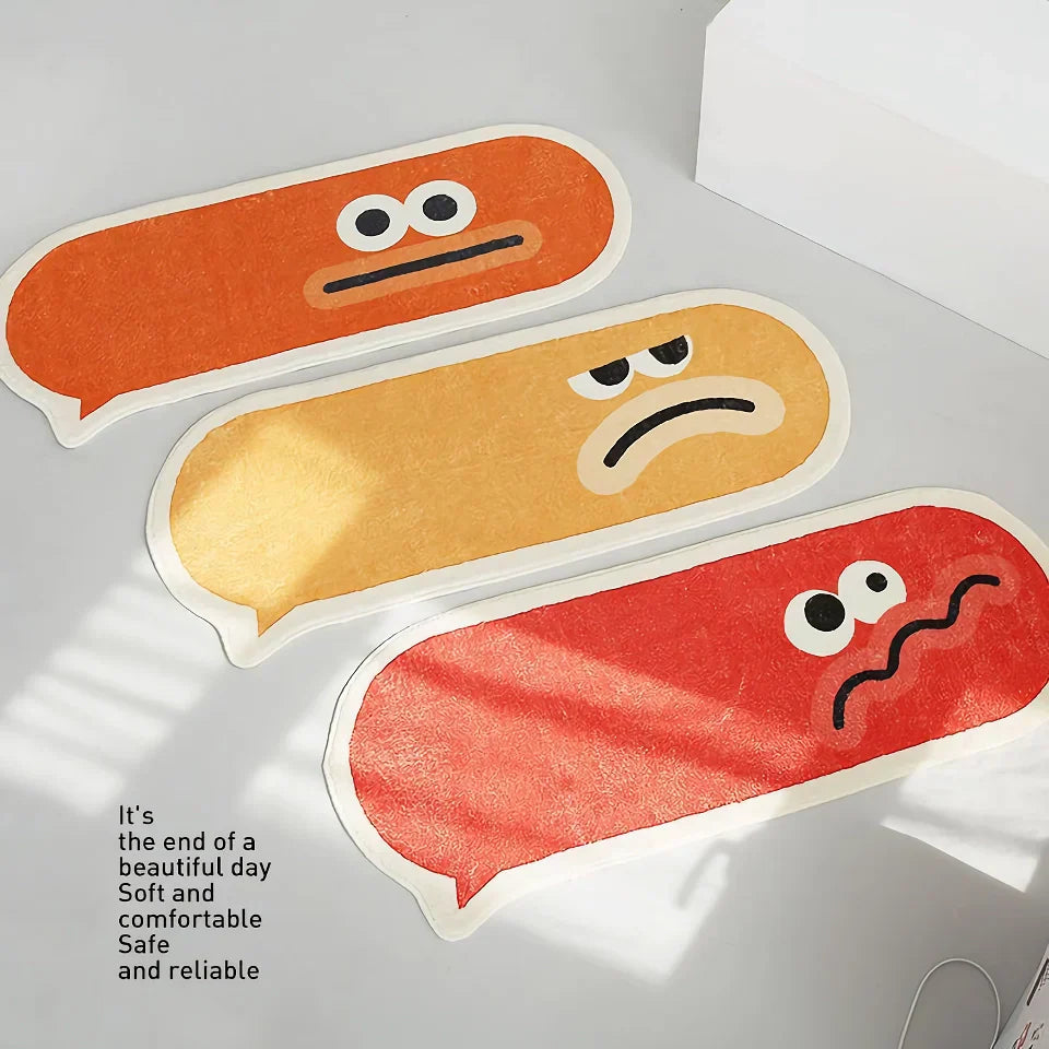 BowLift | Home Bedroom Oval Plush Rug – Cozy and Creative Bedside Carpet