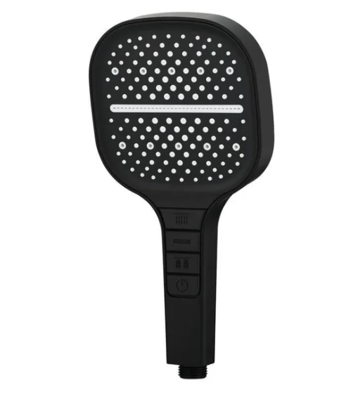 BowLift | HydraLux 7-Setting Shower Head – Water-Saving & Anti-Scale – Square Chrome