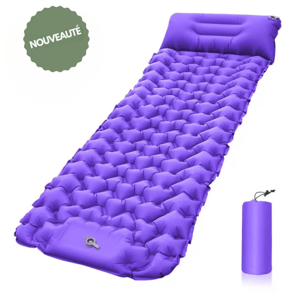 BowLift | AirTrek Mat – Inflatable Camping Mattress with Foot Pump & Built-In Pillow