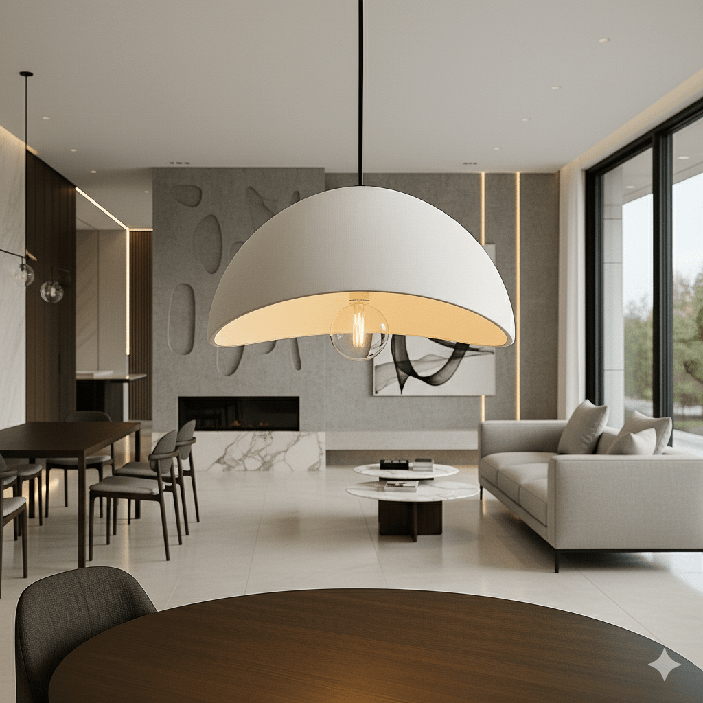 BowLift | AMBRA SHINE – Elegant Pendant Light with Dimmable Warm Glow
