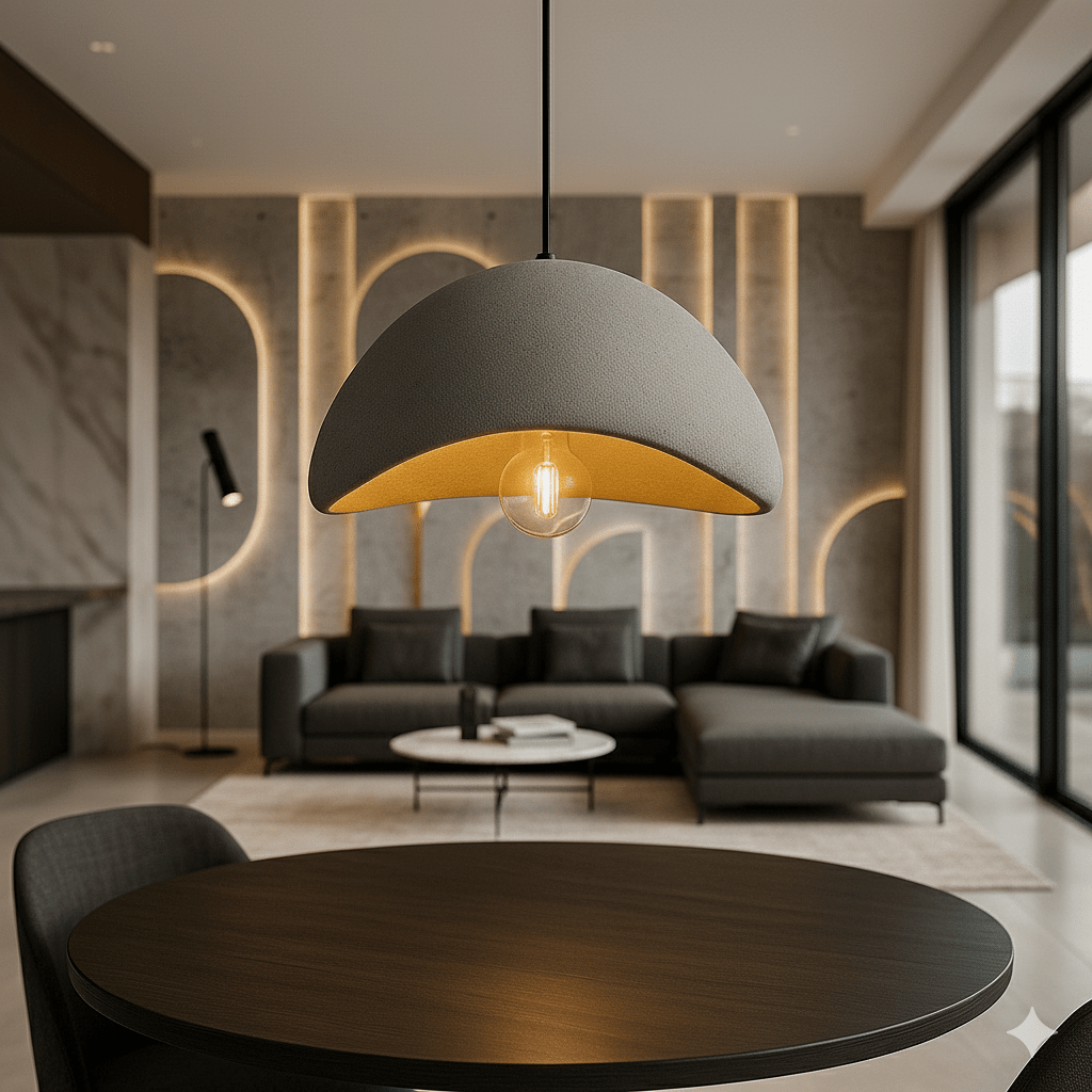 BowLift | AMBRA SHINE – Elegant Pendant Light with Dimmable Warm Glow