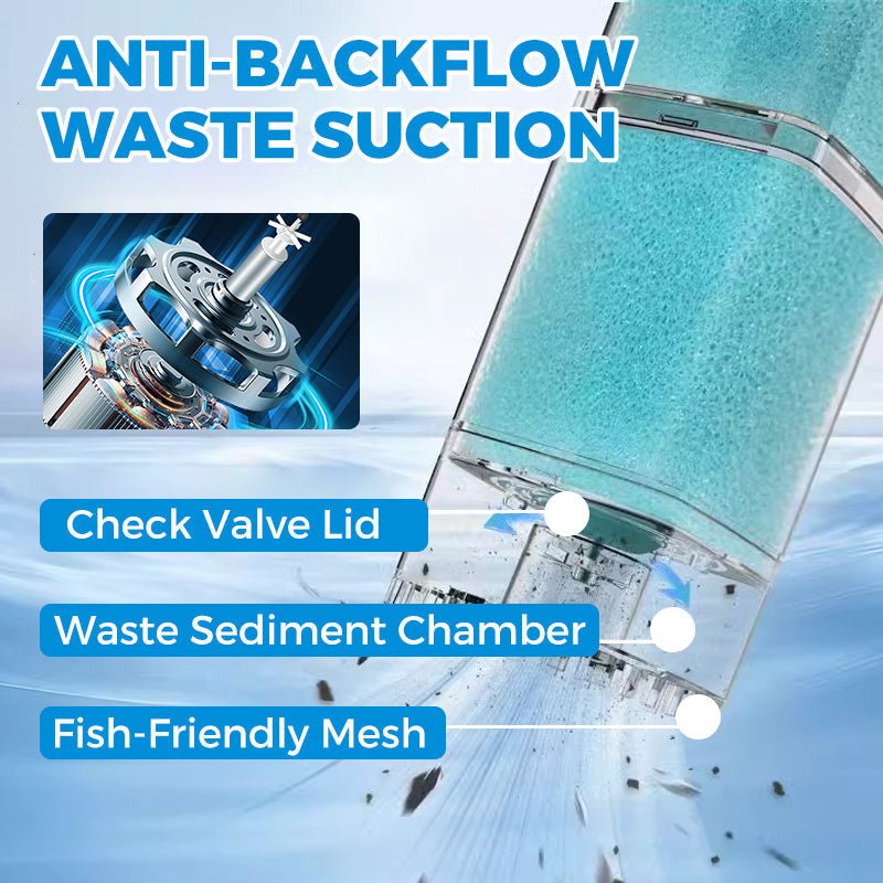 BowLift | AQUAFLOW 5-IN-1 – Crystal-Clear Water & Automatic Cleaning for Aquariums