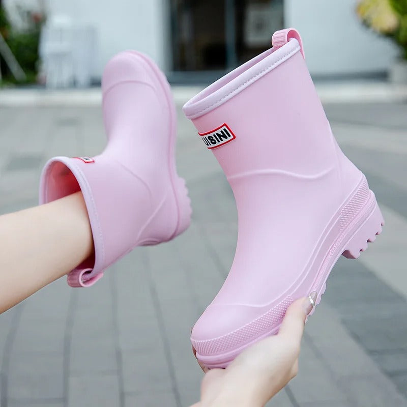 BowLift | AquaStride 2.0 | Stylish Mid-Calf Waterproof Rain Boots for Women