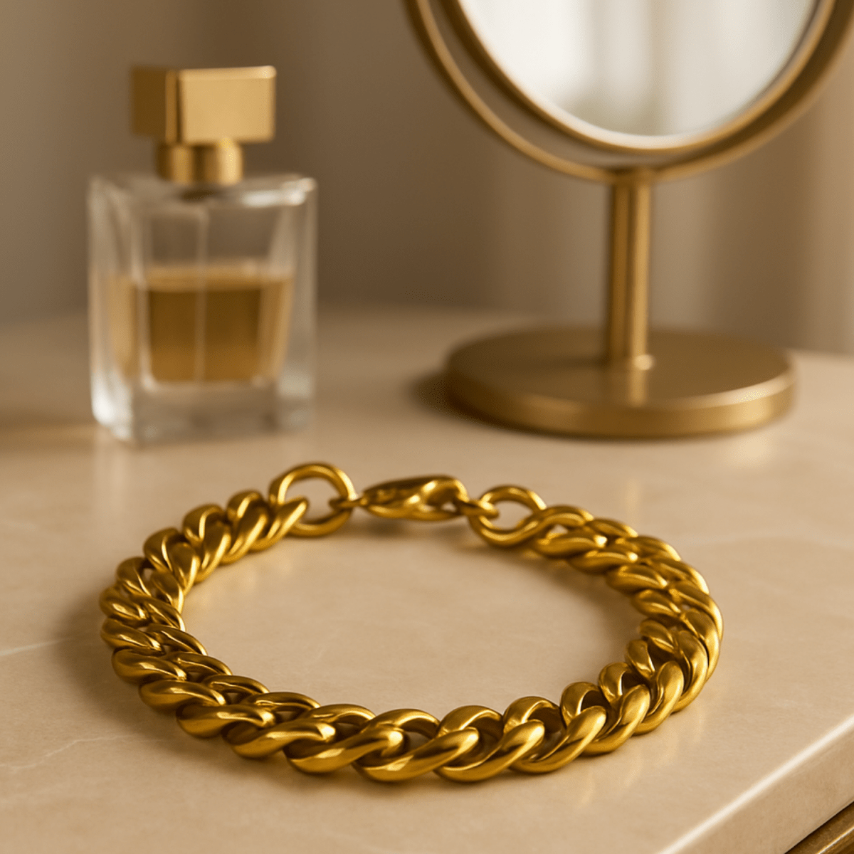 BowLift | Armored CHAIN BRACELET – Adjustable Stainless Steel Punk-Inspired Elegance