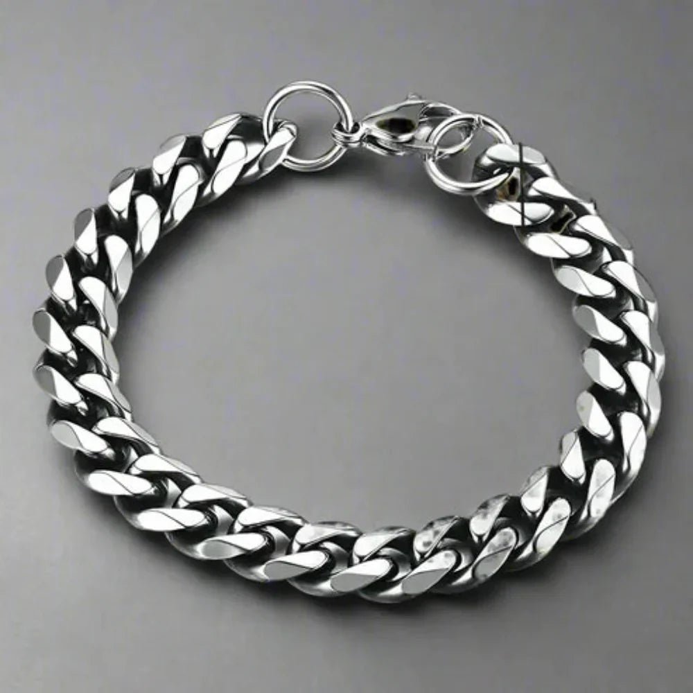 BowLift | Armored CHAIN BRACELET – Adjustable Stainless Steel Punk-Inspired Elegance