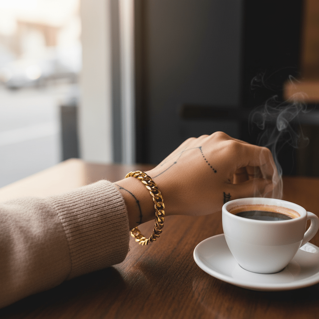 BowLift | Armored CHAIN BRACELET – Adjustable Stainless Steel Punk-Inspired Elegance