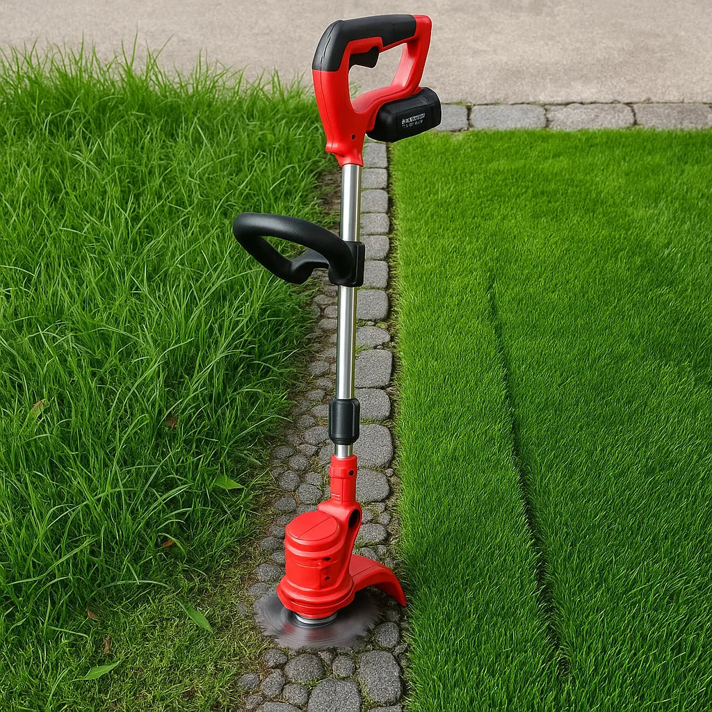 BowLift | Cordless Grass Trimmer with Adjustable Cutting Width for Lawn Care & Garden Maintenance