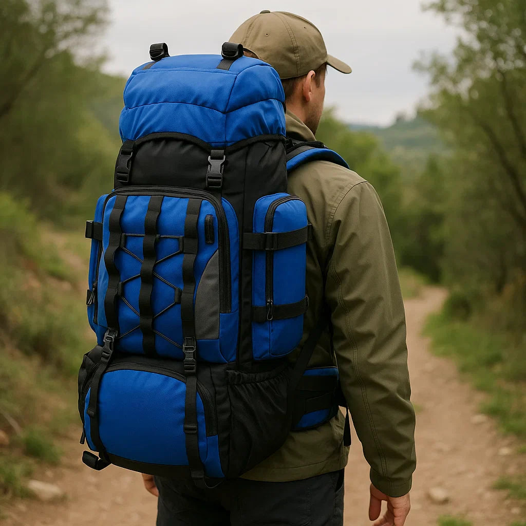 BowLift | 90L Waterproof Hiking Backpack - Ultra-Lightweight Travel Pack for Outdoor Adventures & Camping