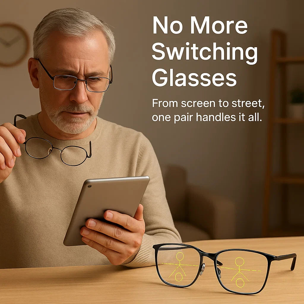 BowLift | Progressive Multifocal Glasses for Clear Vision - German Intelligent Design for Everyday Use