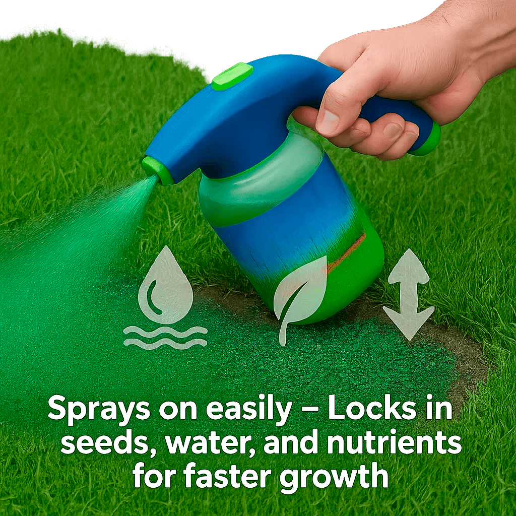 BowLift | Liquid Lawn Hydro Mousse Spray On Grass Seed | Easy Application for Patchy Lawns & High-Traffic Areas