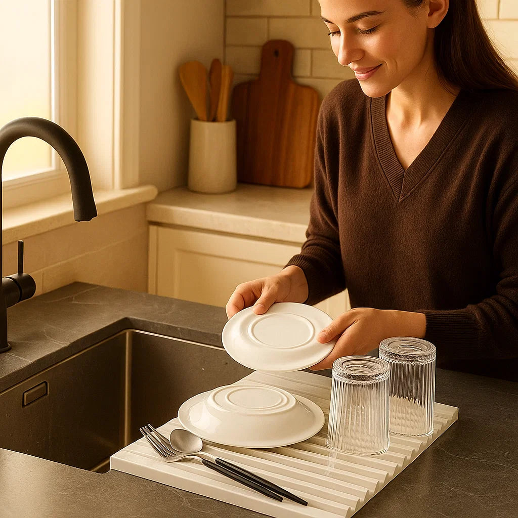 BowLift | Foldable Silicone Drip Mat - Heat Resistant Design