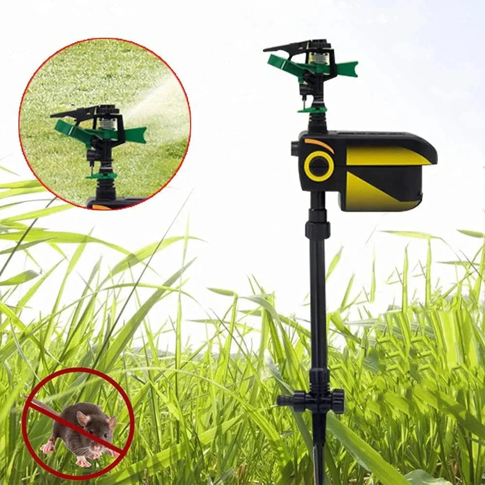 BowLift | Automatic Motion-Activated Animal Repellent Garden Sprinkler - Animal Sensor Outdoor Lawn Yard Water Sprinkler