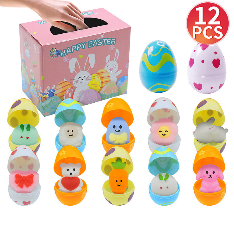 BowLift | 12Pcs Wind Up Toy Prefilled Easter Eggs