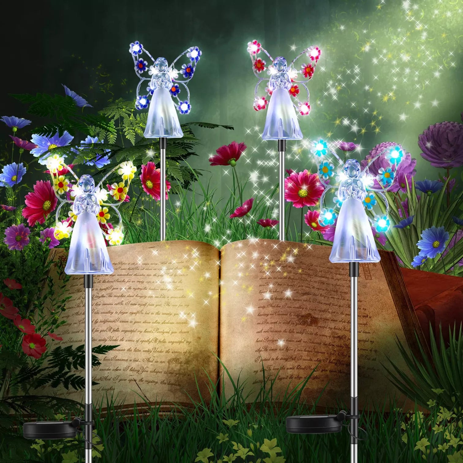 BowLift | Luminous Haven Solar Angel LED Garden Light – Elegant Outdoor Illumination for Gardens and Memorials