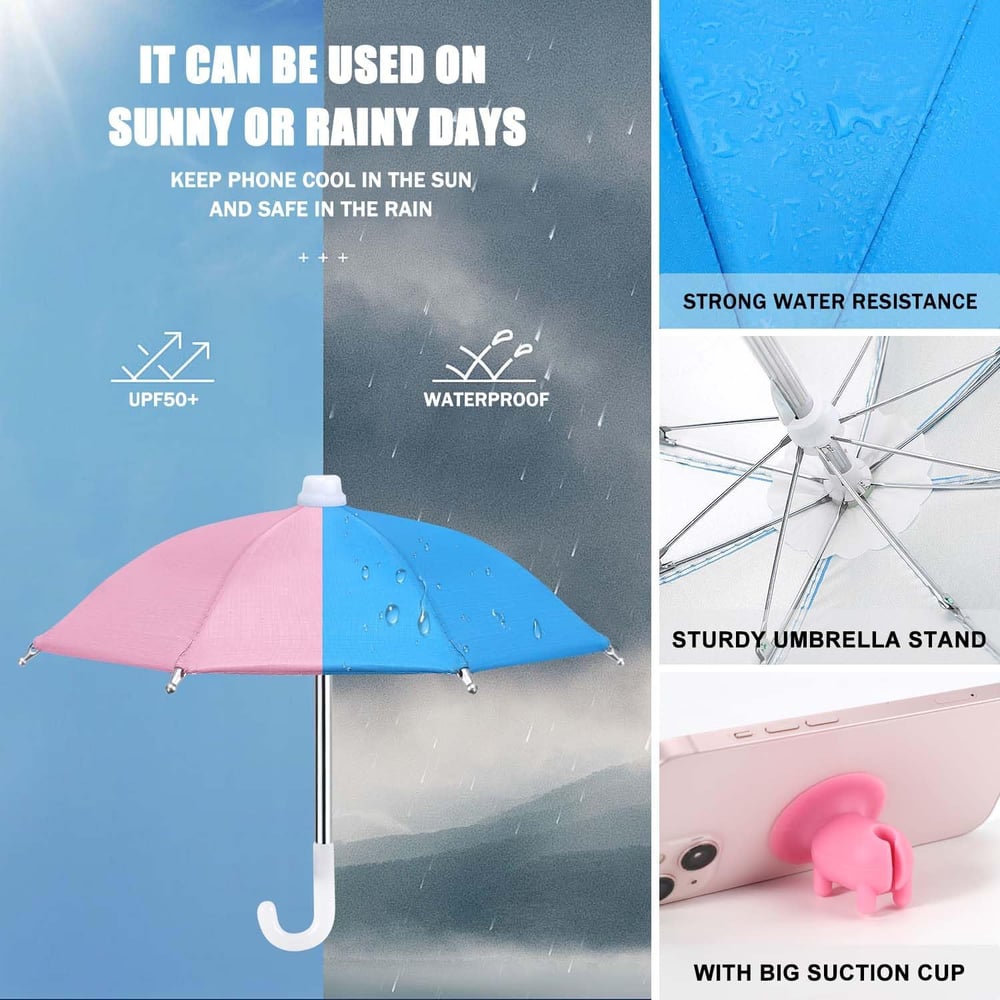 BowLift | Phone umbrella suction cup stand for sun
