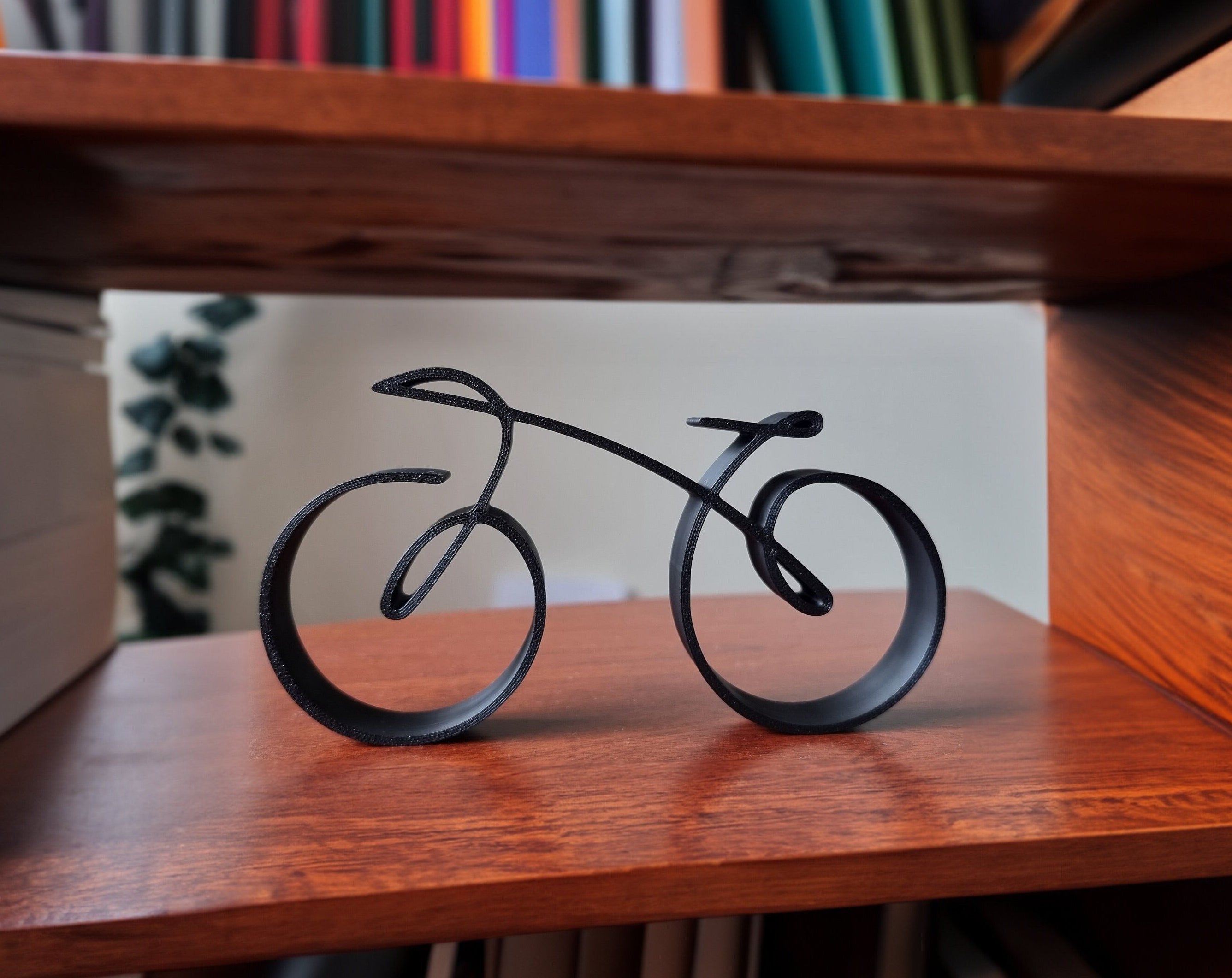 BowLift | Elegant minimalist bicycle sculpture wireframe style