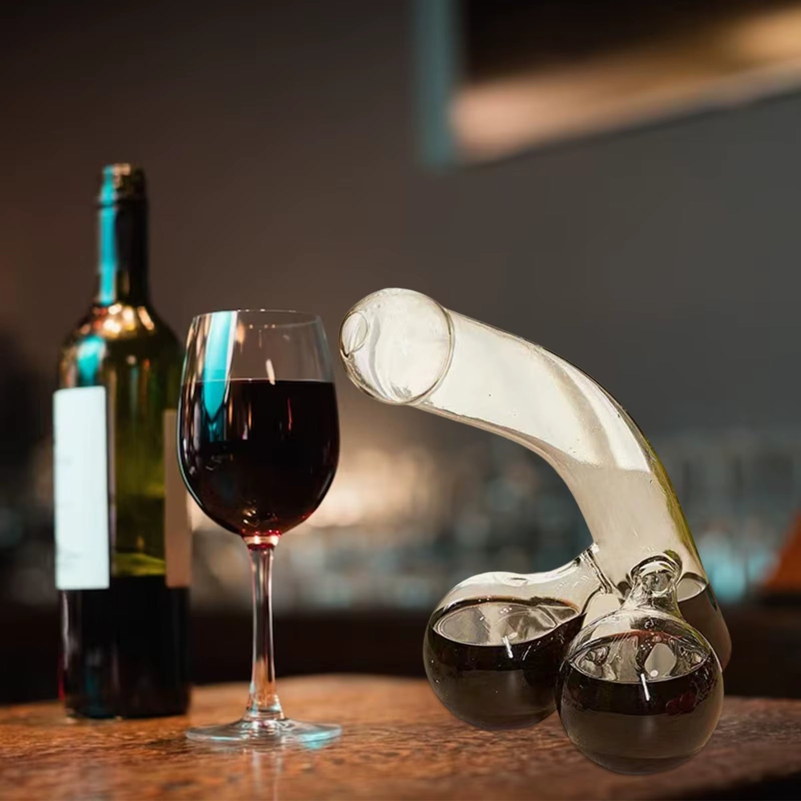 BowLift | Playful Curve Adult-Themed Decanter