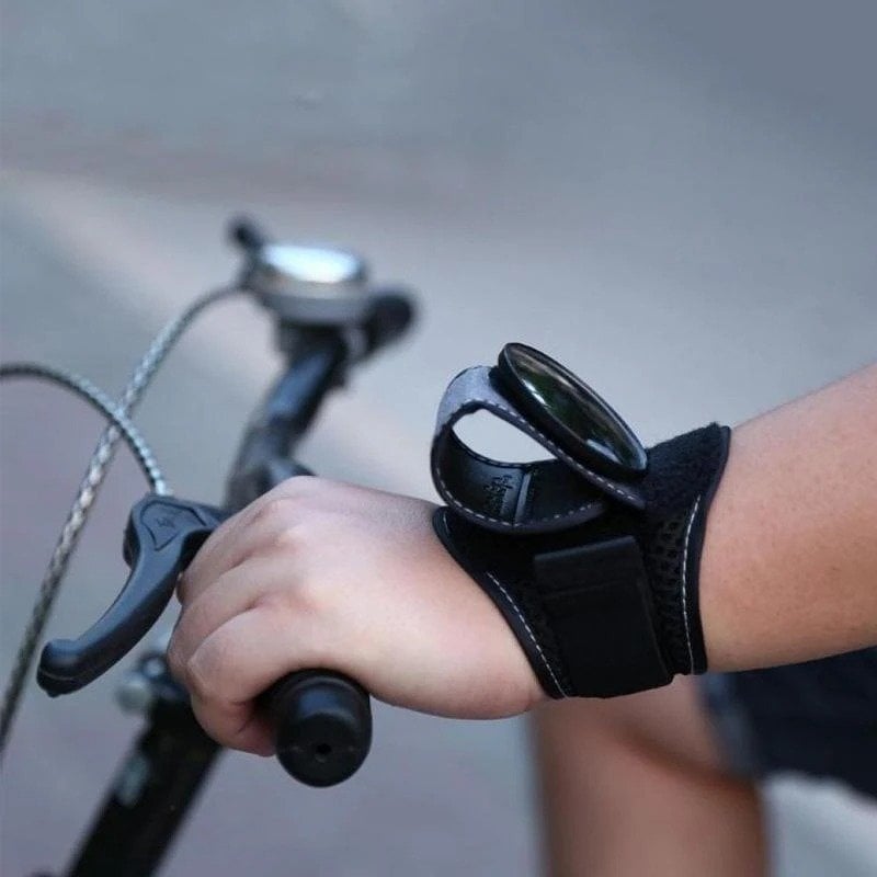 BowLift | Cycling Wrist Rearview Mirror | Wide-Angle Safety Accessory | Adjustable & Lightweight