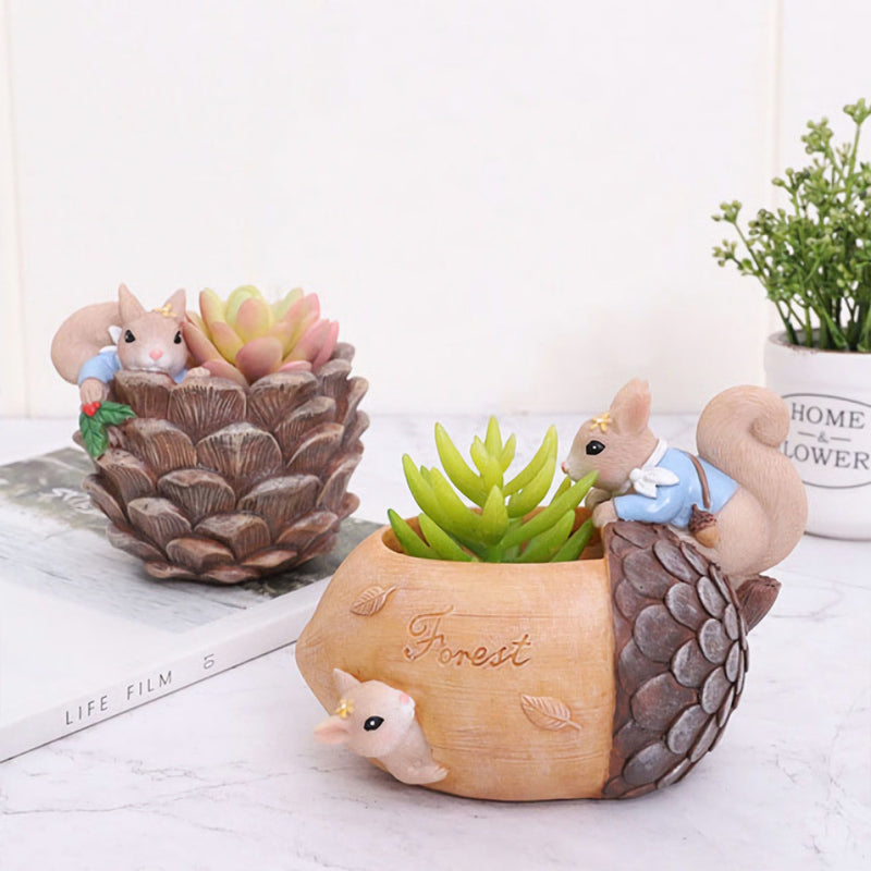 BowLift | Cartoon Squirrel Succulent Flower Pot