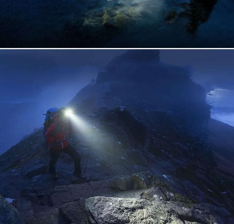 BowLift | Powerful Waterproof LED Headlamp with Zoom & Rechargeable Battery – Outdoor Adventure Light