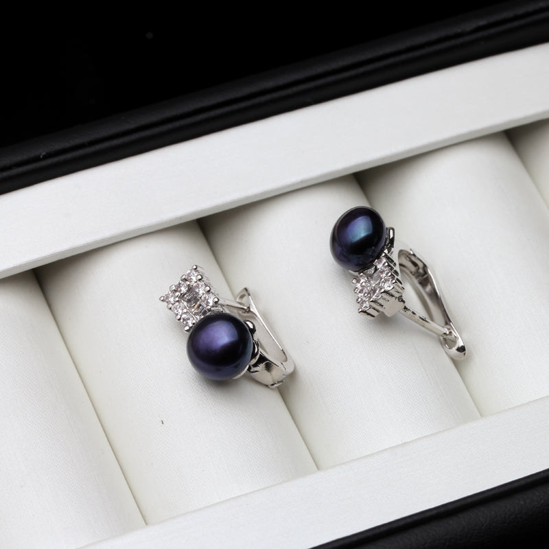 BowLift | Fashion Natural freshwater black pearl ear clip