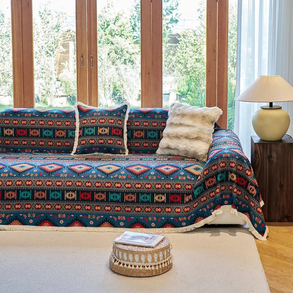 BowLift | Bohemian Geometric Cotton Blanket Throw