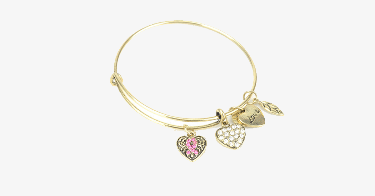 BowLift | Pink Ribbon Charm Bracelet