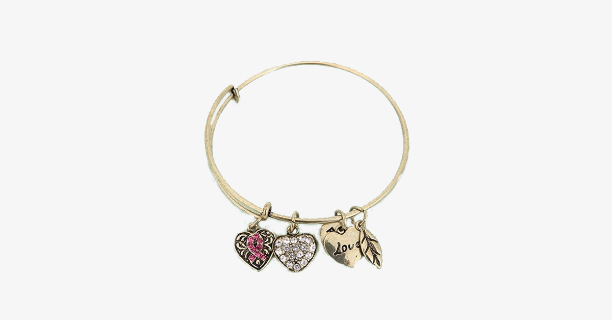 BowLift | Pink Ribbon Charm Bracelet