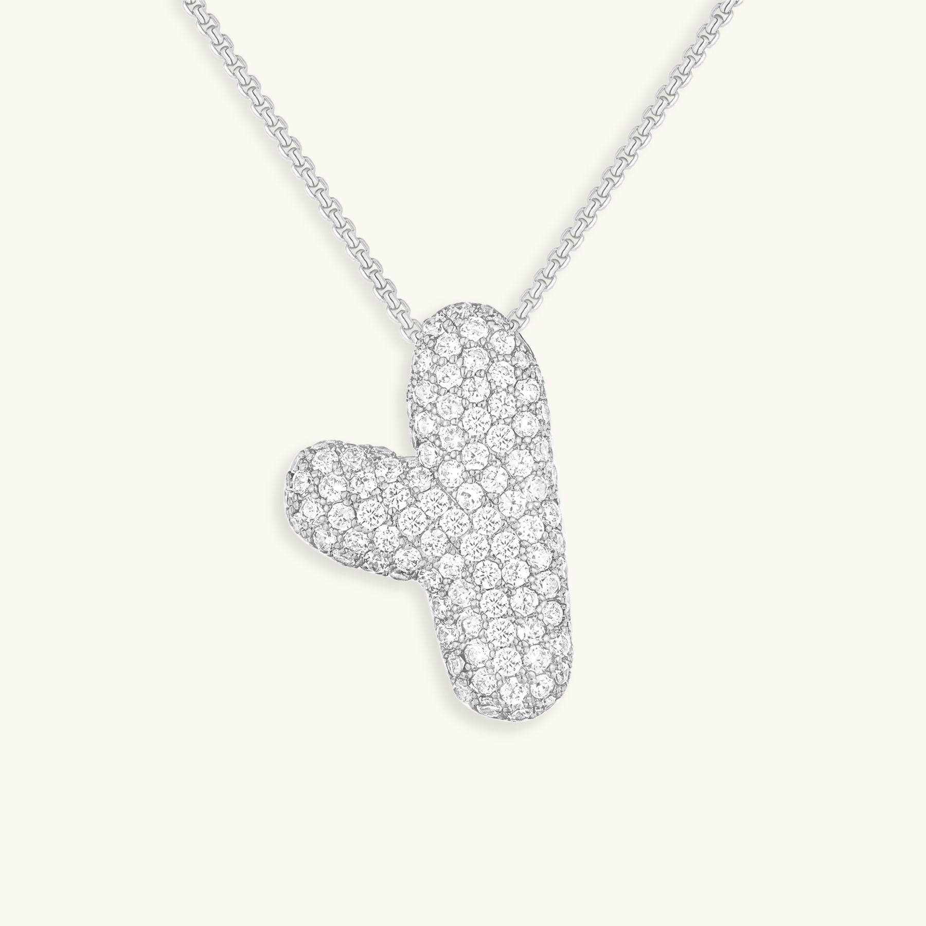 BowLift | Bubble Initial-Diamond-Necklace