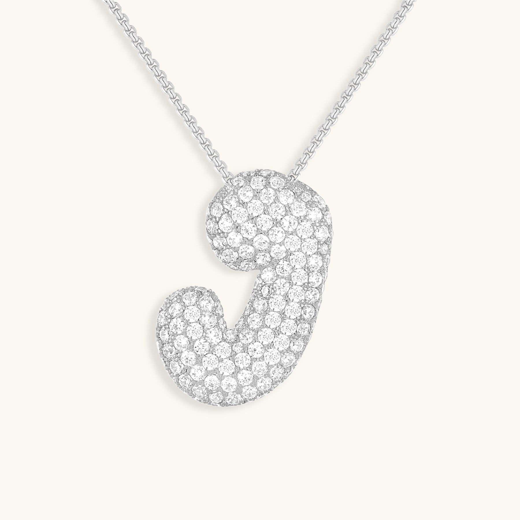 BowLift | Bubble Initial-Diamond-Necklace