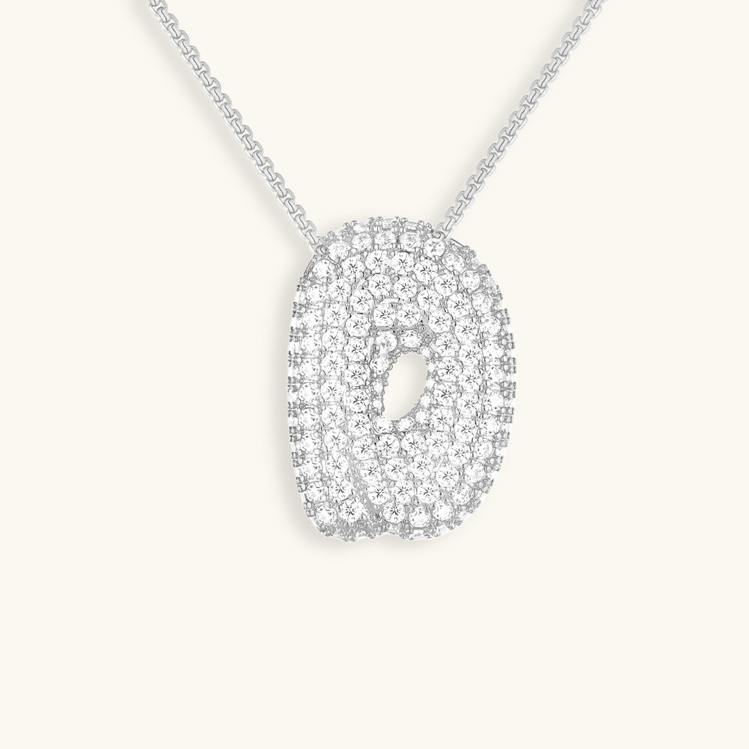 BowLift | Bubble Initial-Diamond-Necklace