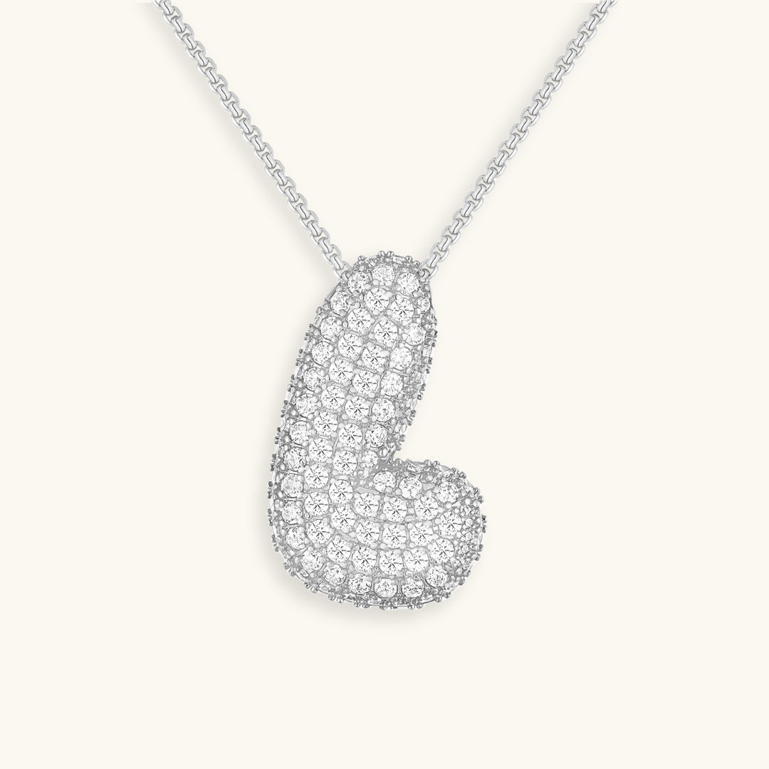 BowLift | Bubble Initial-Diamond-Necklace
