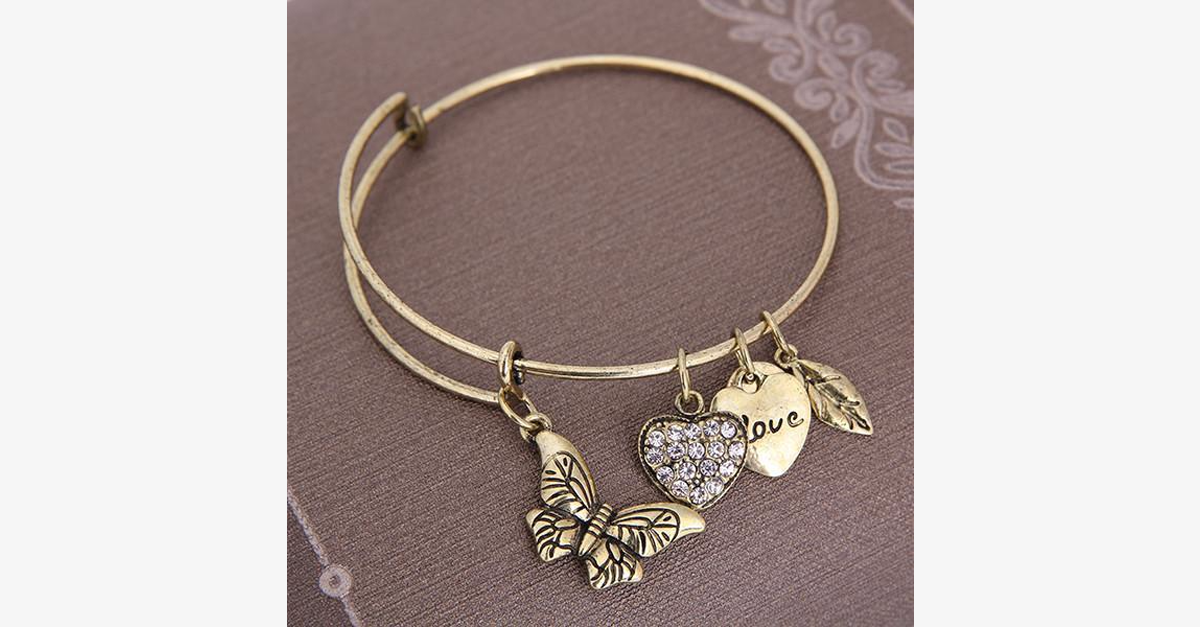 BowLift | Butterfly Love Charm Bracelet