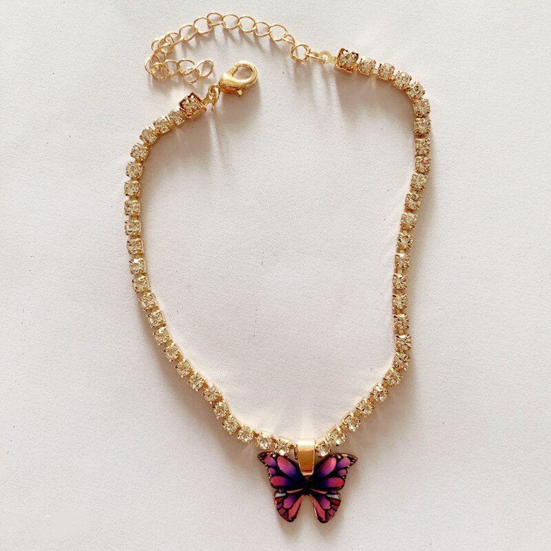 BowLift | Butterfly Rhinestone Anklet