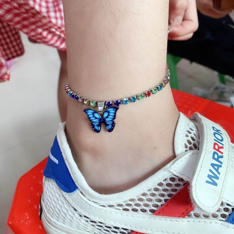 BowLift | Butterfly Rhinestone Anklet