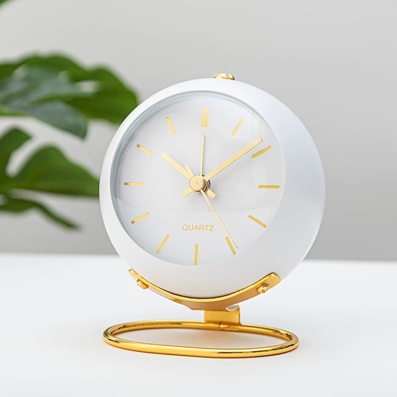 BowLift | Buzzley – Retro Analog Alarm Clock with Silent Movement